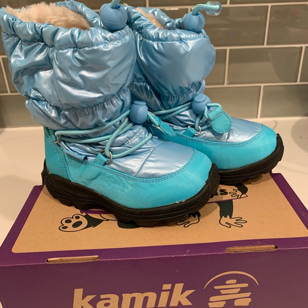 Kamik Prancer Toddler Snowboots Snow Boots Winter Sz 8 c Insulated Waterproof